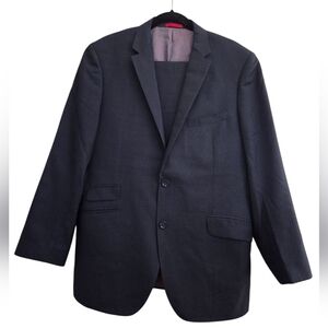 Classic Wool Navy Blue Men's Suit